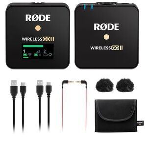 RØDE Wireless GO II Dual-Channel Lav Mic System - Black